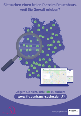 ZIF Frauenhaus-Suche Plakat A4 DE Dunkel ZIF Frauenhaus-Suche Plakat A4 DE Dunkel