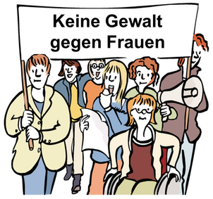 Frauen Demo - keine Gewalt gegen Frauen Frauen Demo - keine Gewalt gegen Frauen