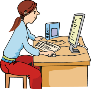 Mädchen-Computer Mädchen-Computer